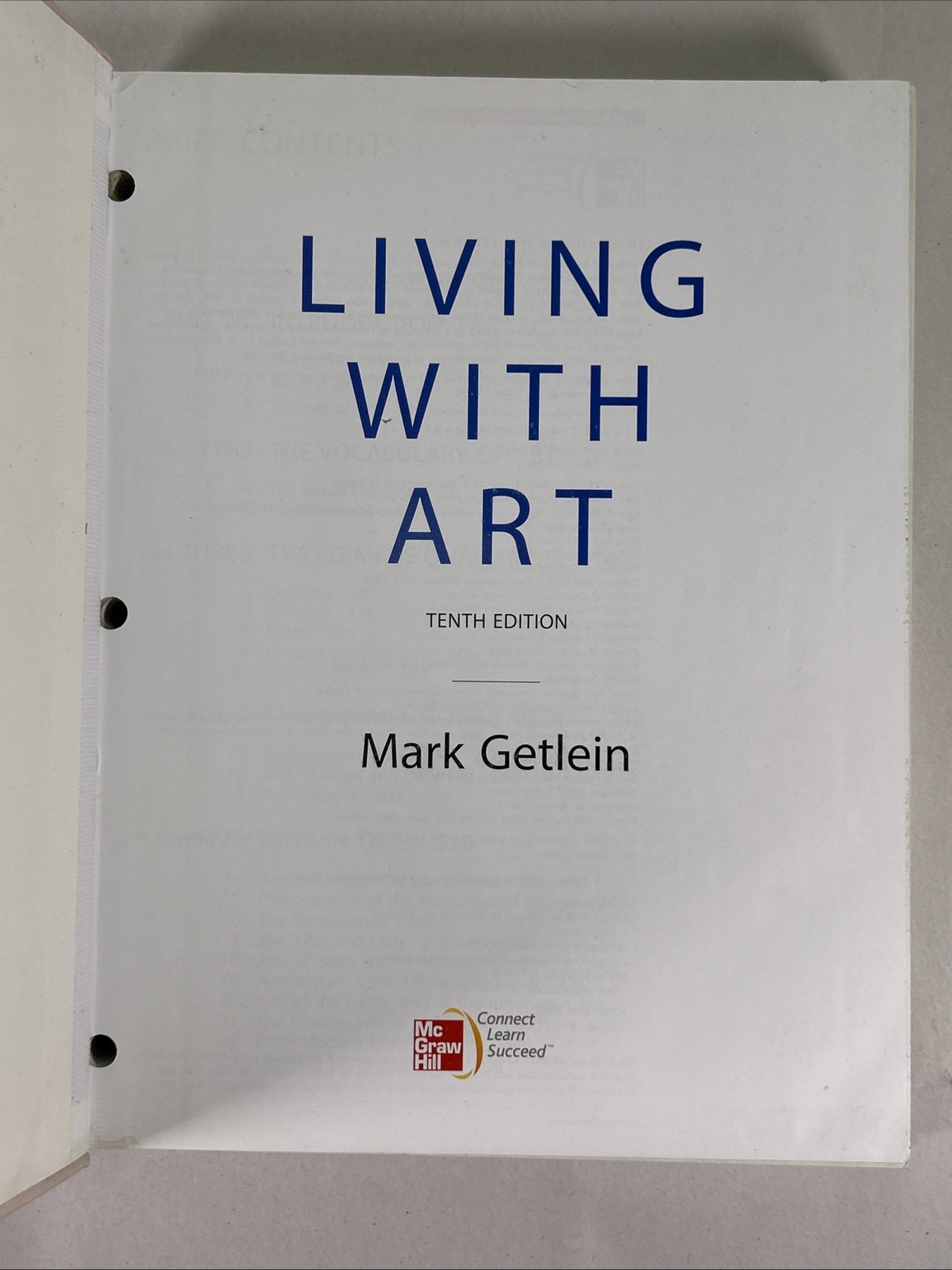 LIVING WITH ART, 10TH EDITION By Mark Getlein