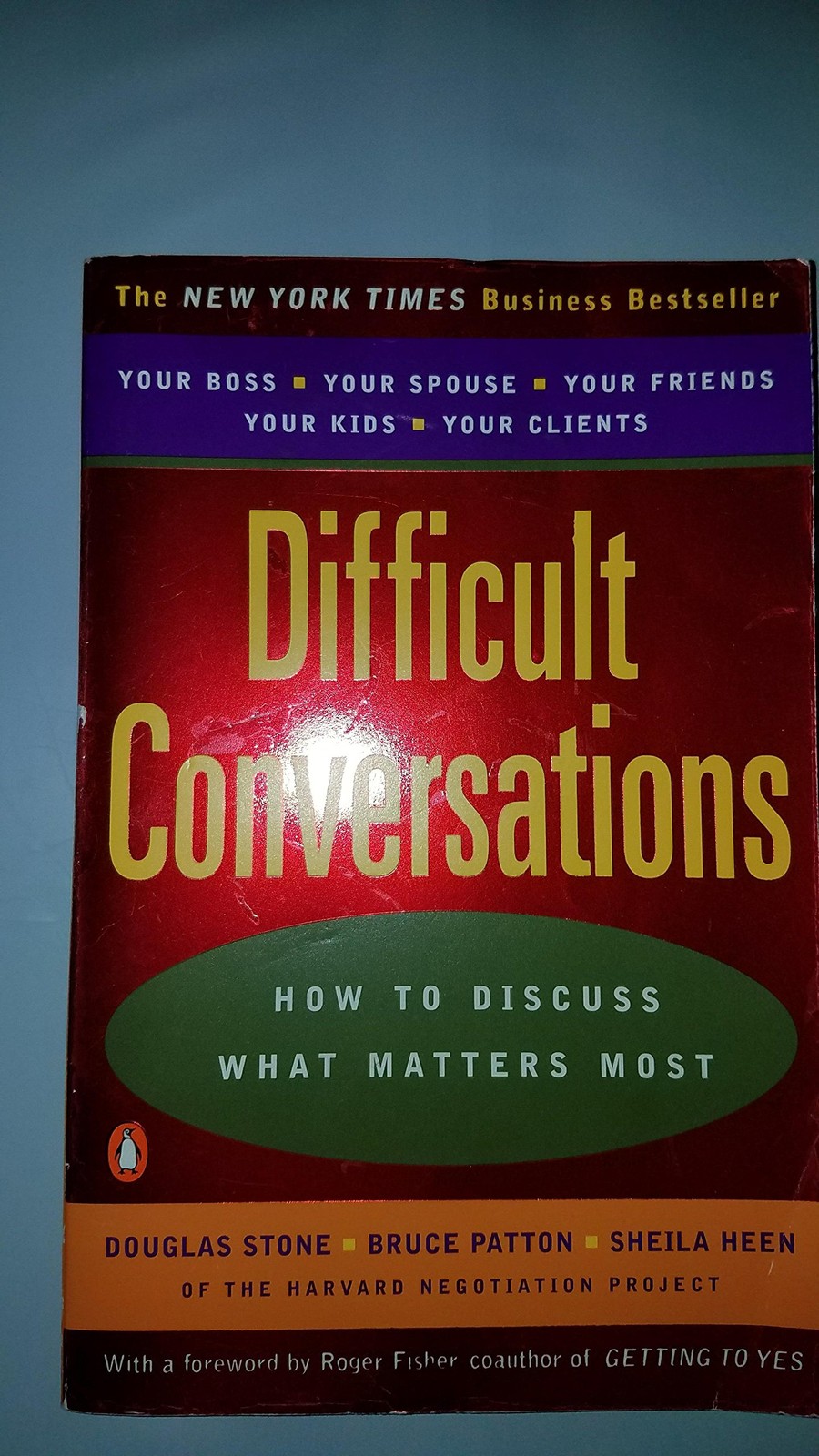 Difficult Conversations: How to Discuss What Matters Most by Douglas Stone