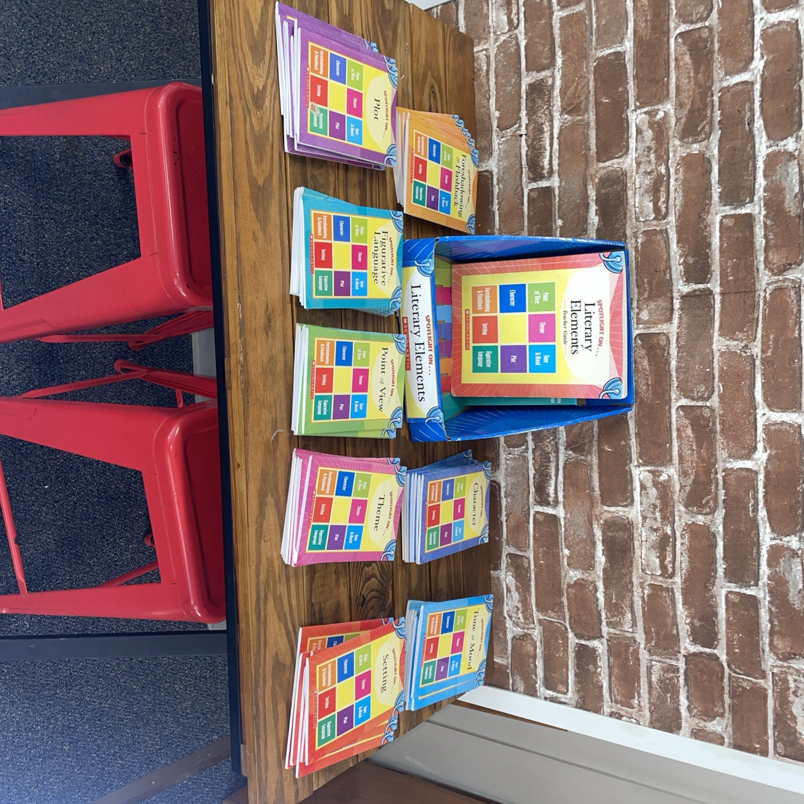 Spotlight on Literary Elements Box Set by Scholastic + Teacher’s Guide