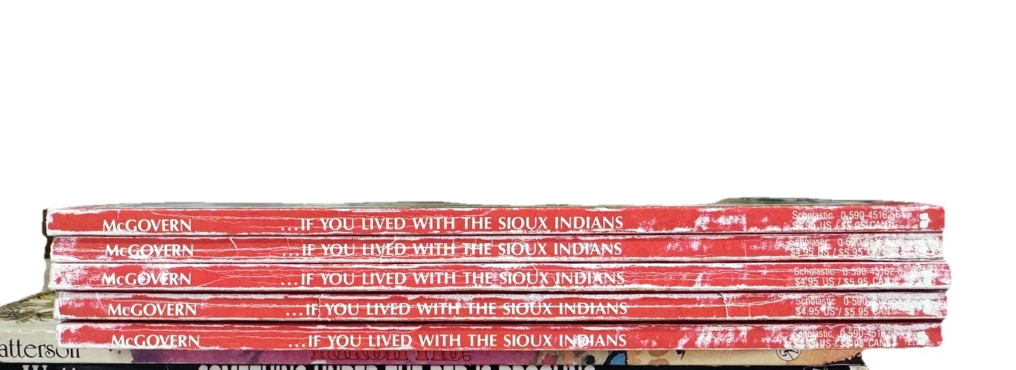 Scholastic If You Lived with the Sioux Indians Read Along Books Set Of 5