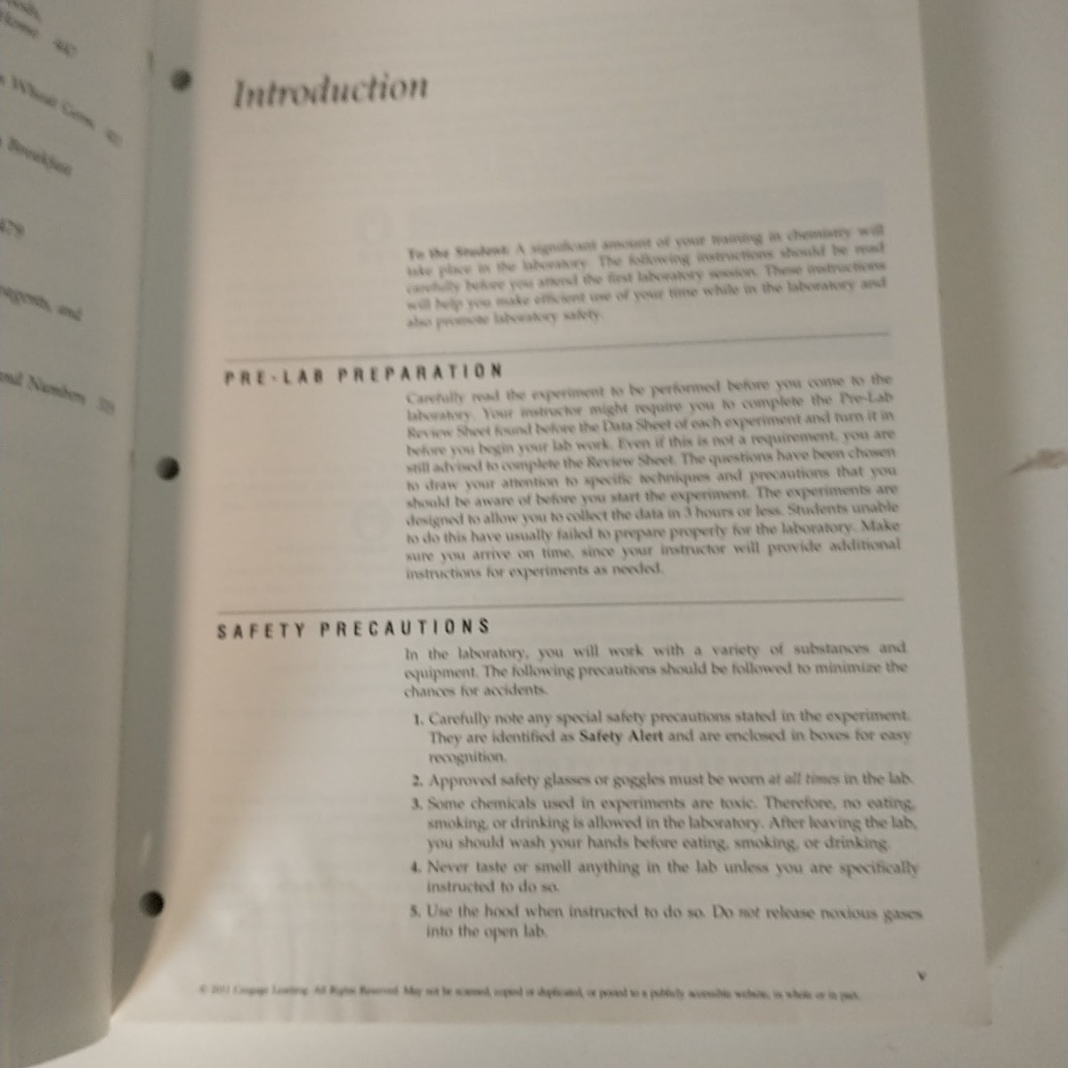 Safety-Scale Laboratory Experiments for Chemistry for Today Brooks/ Cole 7th ed.