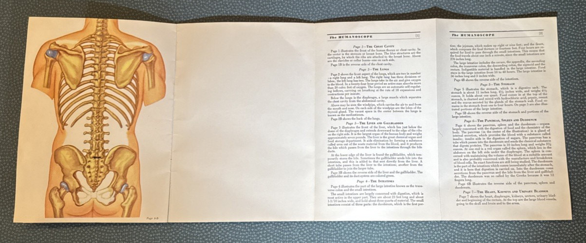 The Humanoscope of The Human Body Dr. Morris Fishbein 1949 illustrated Vintage