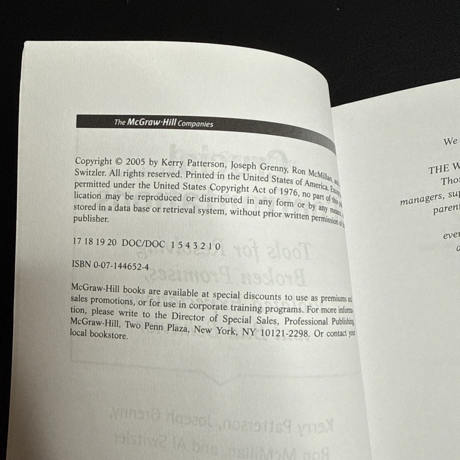 Crucial Confrontations: Tools for Talking about Broken Promises, Violated…