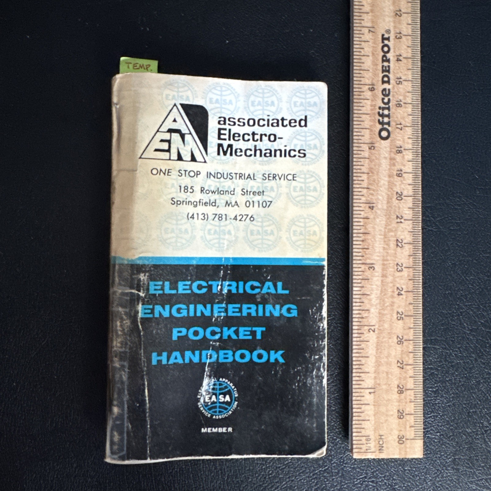 Electrical Engineering Pocket Handbook EASA 1993 associated ElectroMechanics