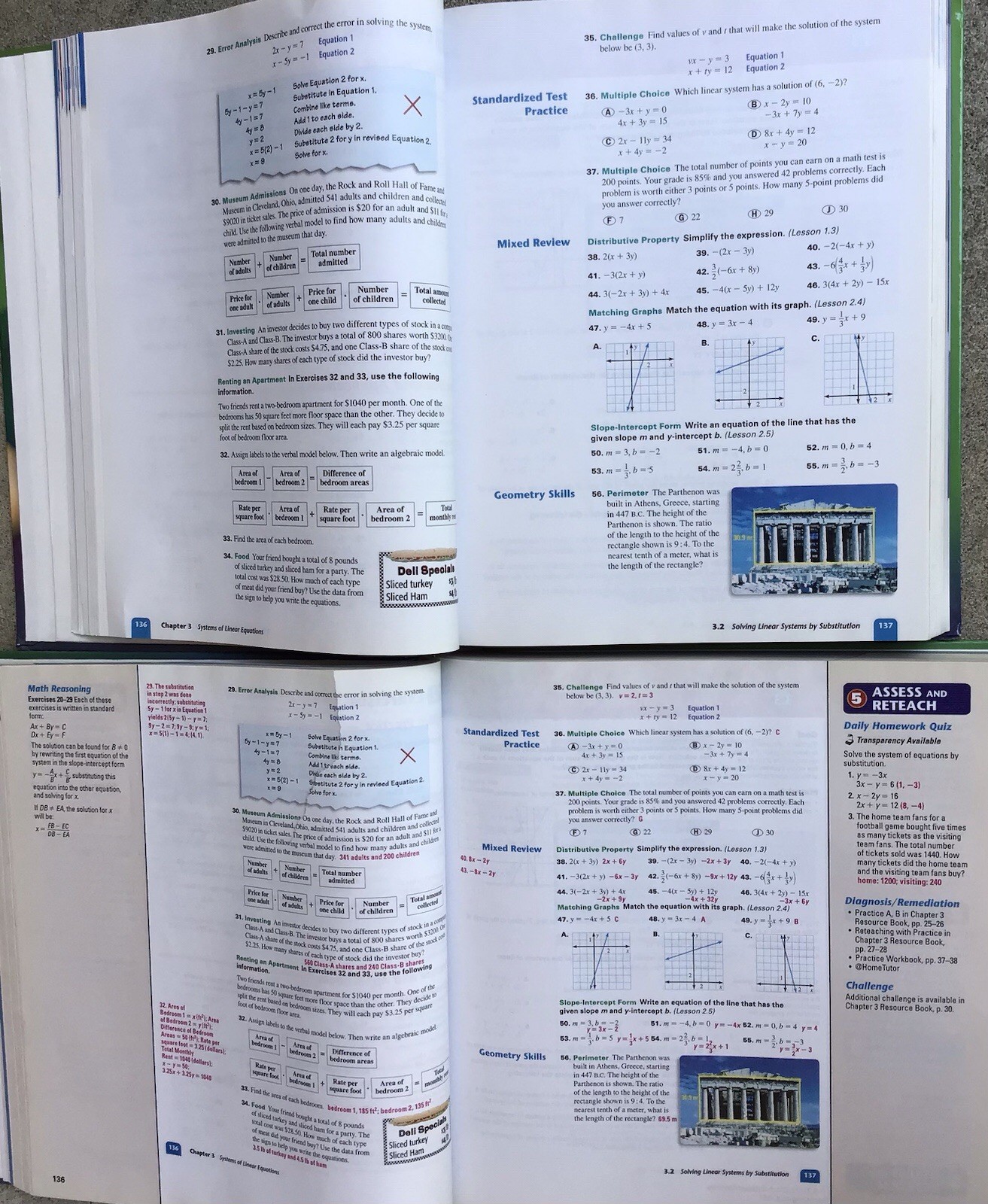 Algebra 2 Concepts And Skills Tests Student Solutions Larson Mcdougal Set Of 4