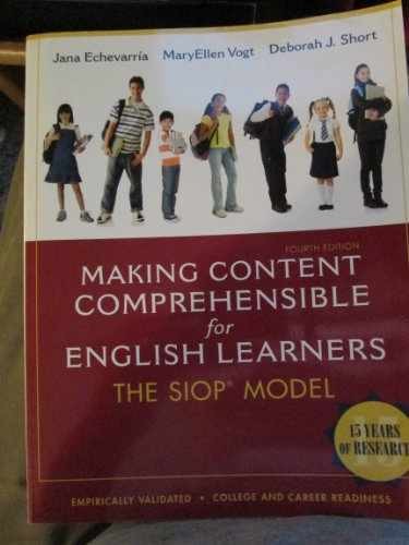 Making Content Comprehensible – Paperback, by Echevarria Jana J.; – Very Good x
