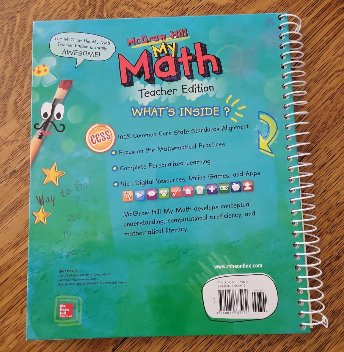 My Math Grade 2 – Spiral-bound, by Carter John A.; Cuervas Gilbert – Very Good