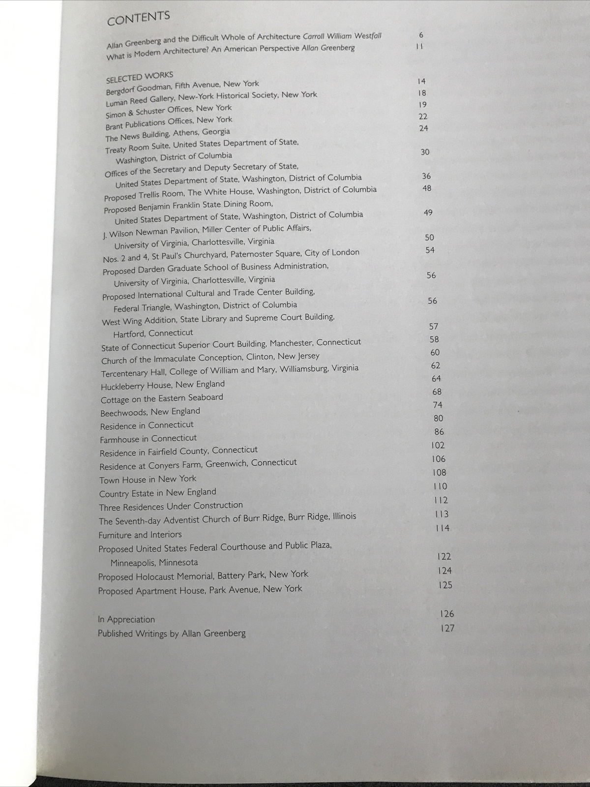 RARE BOOK Allan Greenberg: Selected Works (Architectural Monographs, No. 39)
