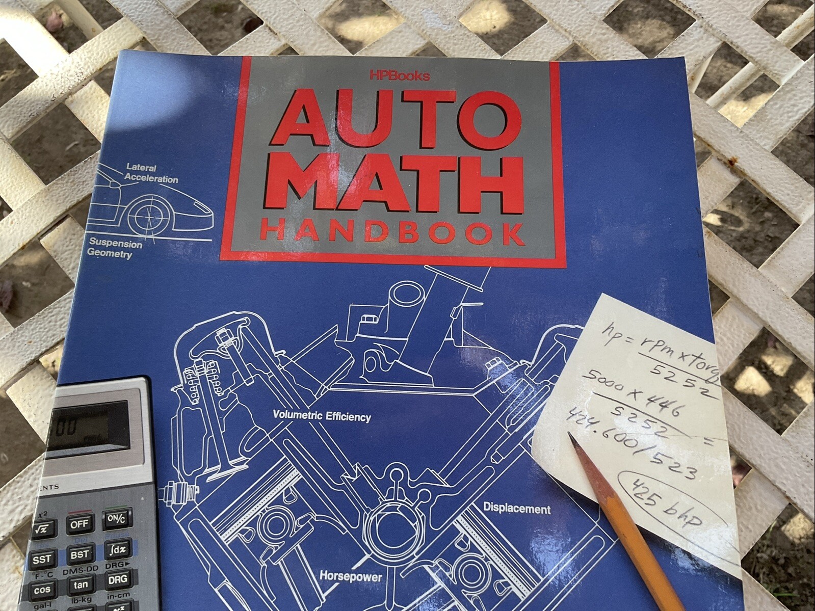 Auto Math Handbook by John Lawlor 1991 Trade Paperback