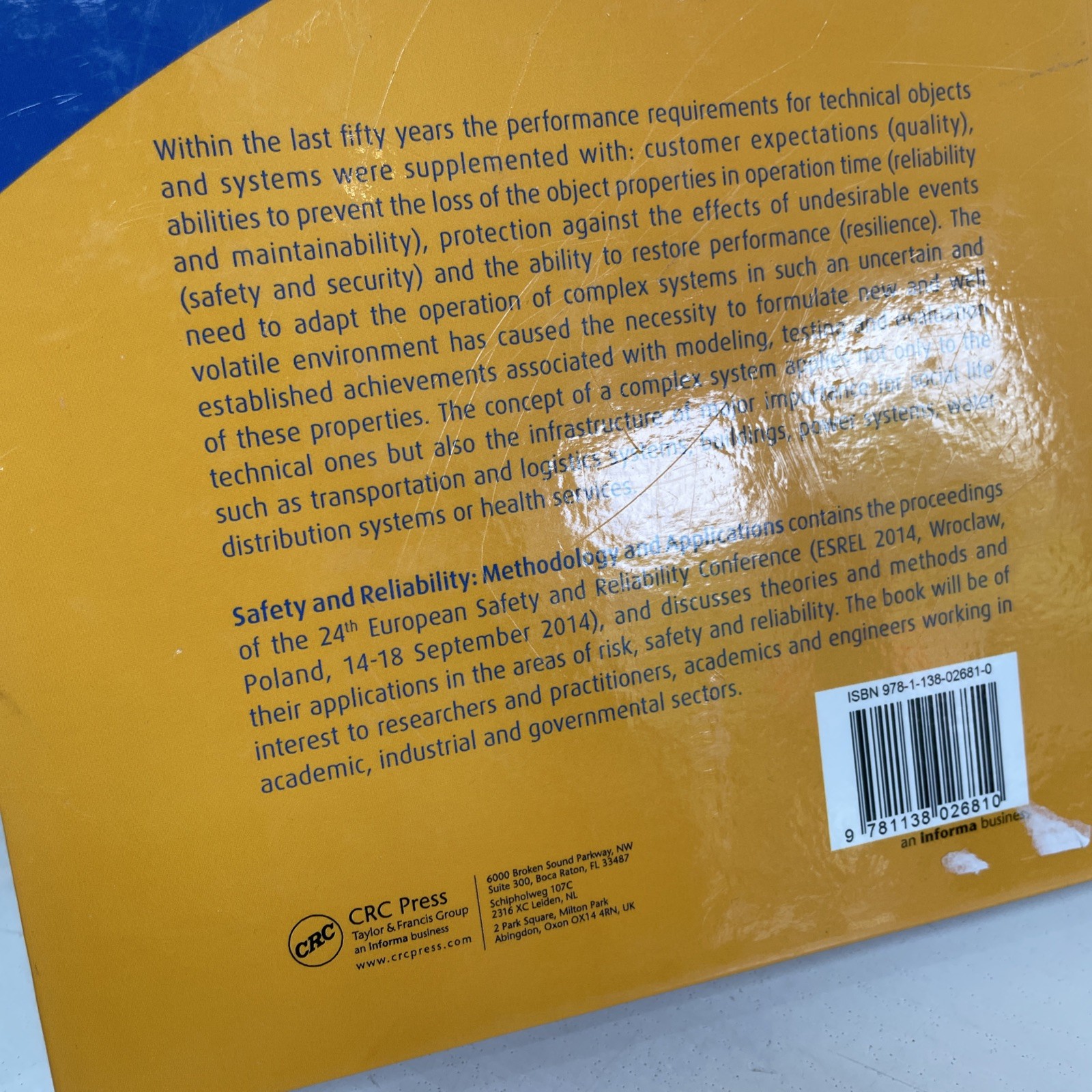 Safety and Reliability: Methodology and Applications CRC Press Textbook