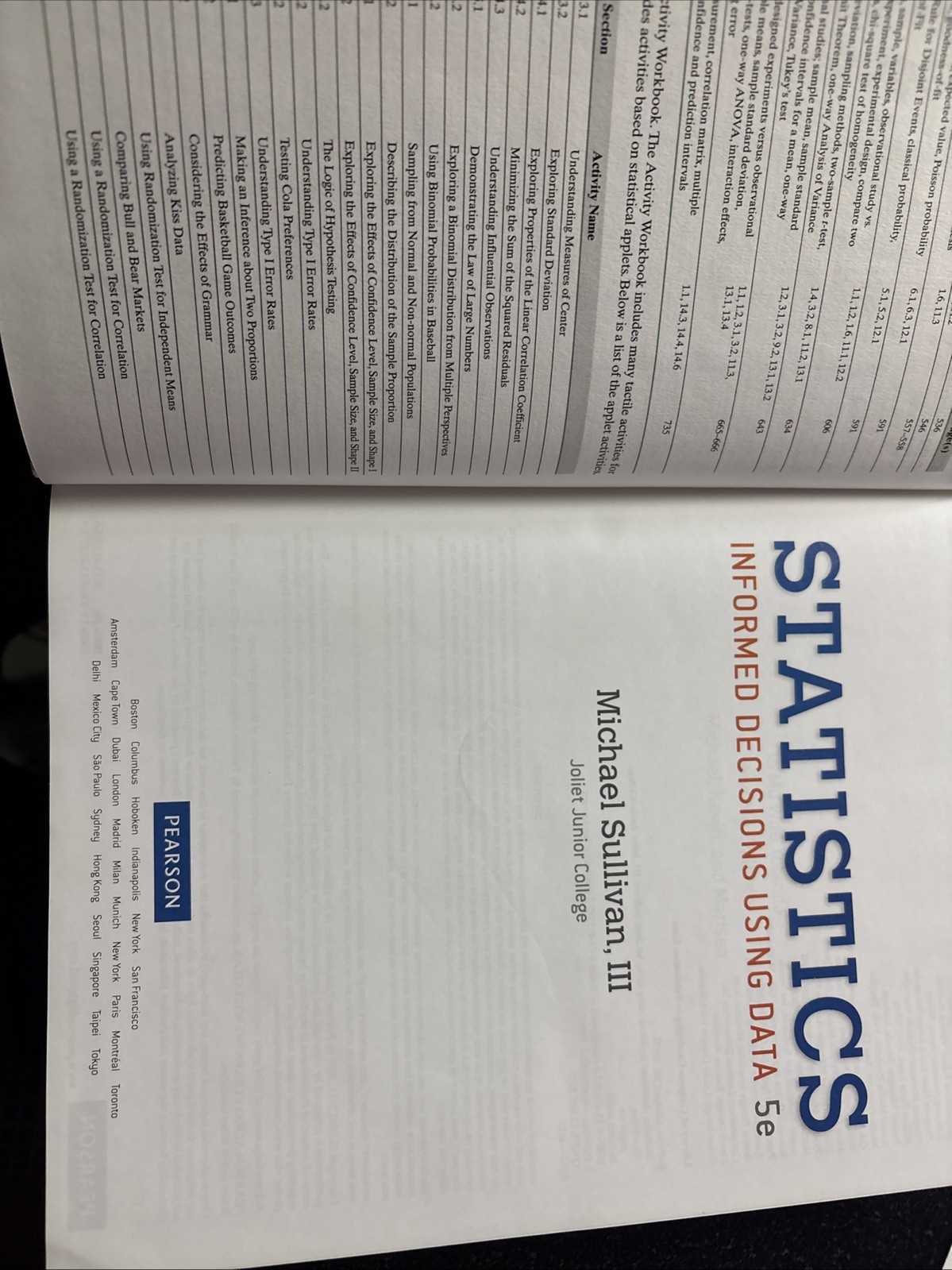 Statistics Informed Decisions Using Data 5th Edition Sullivan 2017