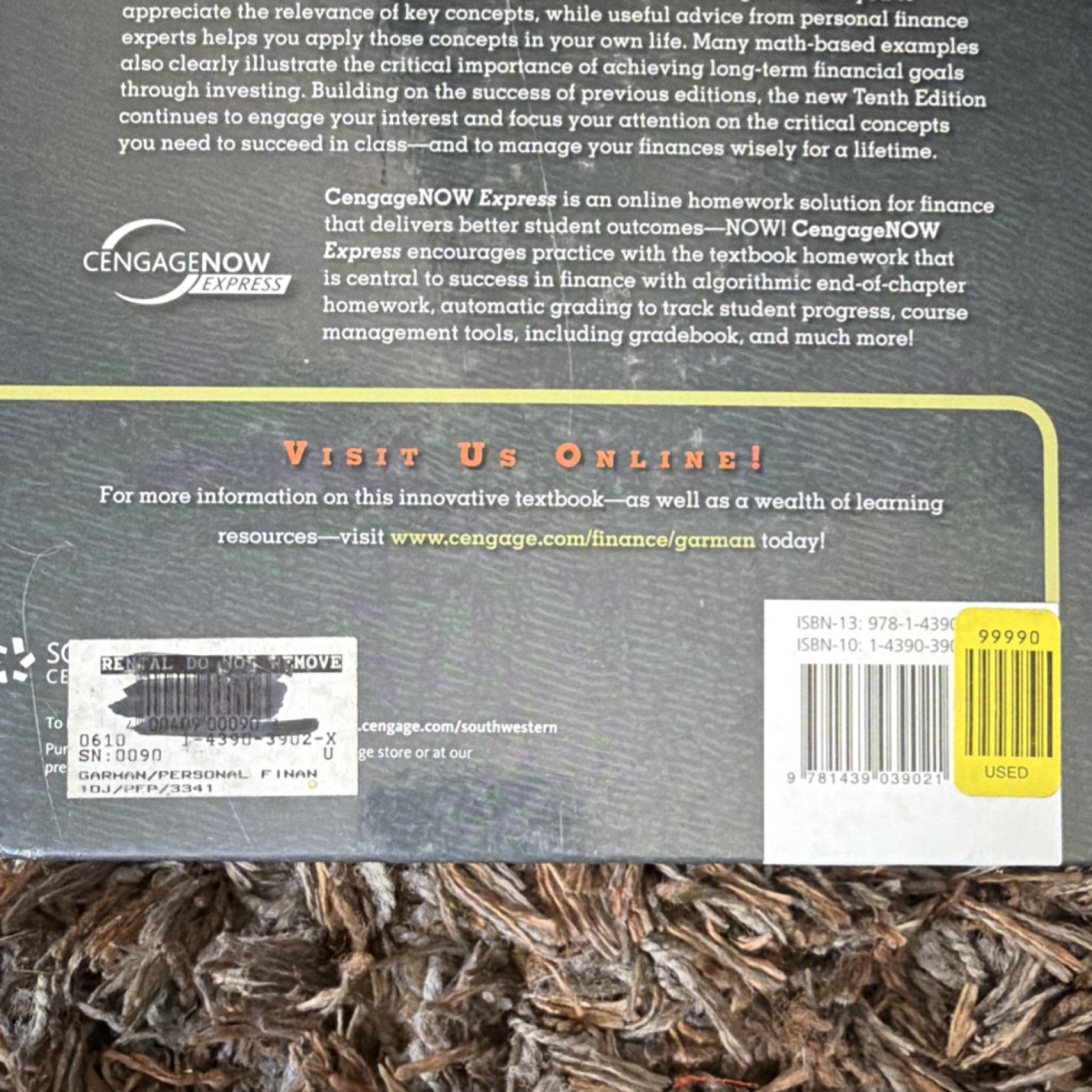 Personal Finance 10th Edition Hardcover Garman Forgue South-Western Cengage