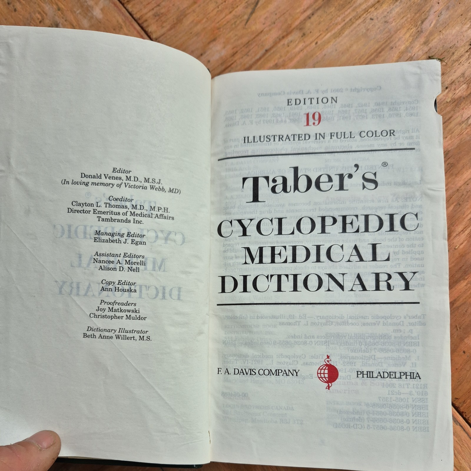 Tabers Cyclopedic Medical Dictionary (Hardcover) by Donald Venes Clayton L Tho