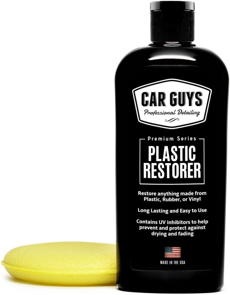 Plastic Restorer Kit 8 Oz Auto Detailing Rubber Vinyl trim protector