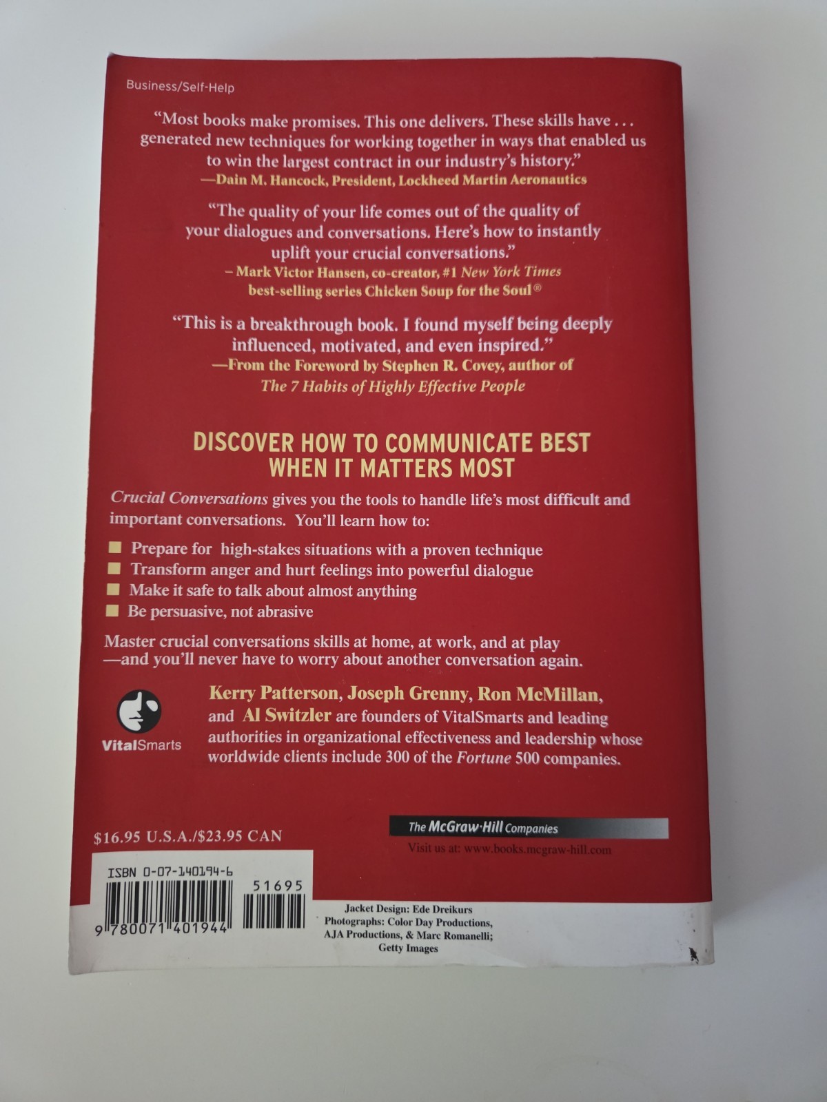 Crucial Conversations: Tools for Talking When Stakes Are High by Kerry…