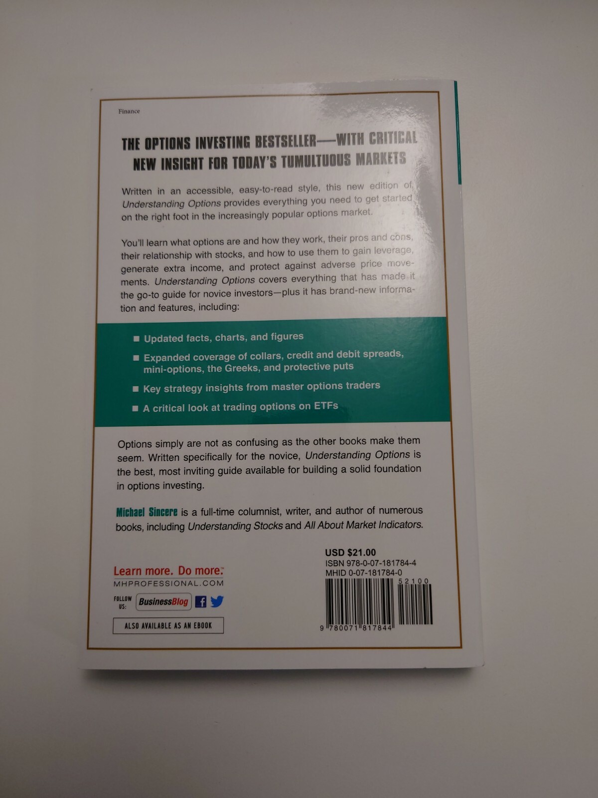 Understanding Options 2E by Michael Sincere (Paperback, 2014)