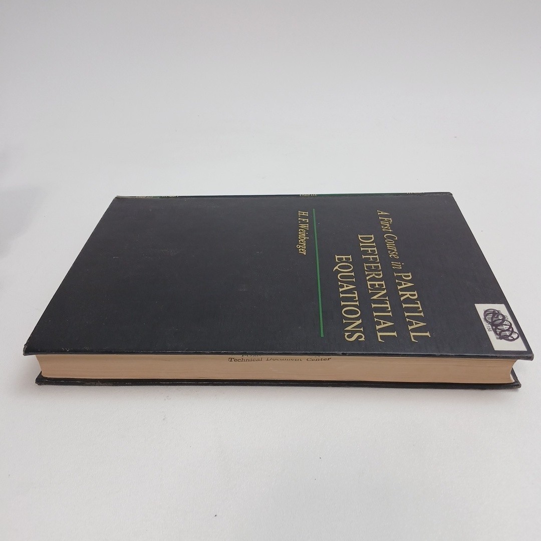 First Course in Partial Differential Equations By H.F. Weinberger Hardcover 1965