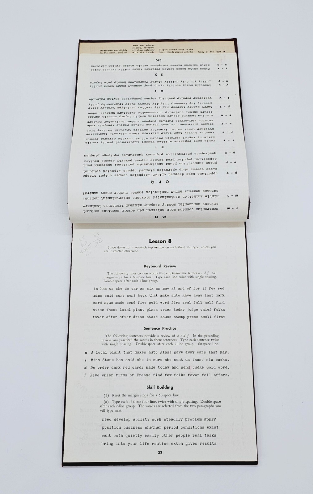 Rowe College Typing 1st Edition Hardcover Textbook Typewriter Instruction Excel