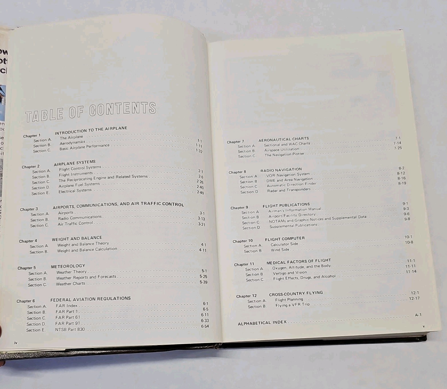 Jeppesen Sanderson Private Pilot Manual Training Aviation Flying 1981 Hardcover
