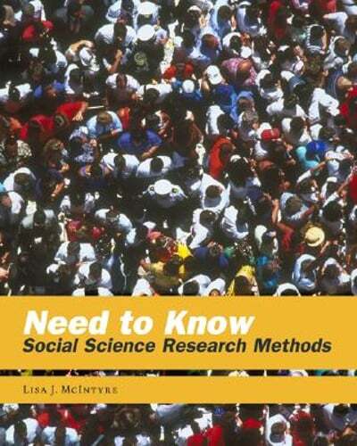 Need to Know: Social Science Research Methods by Lisa J McIntyre: Used