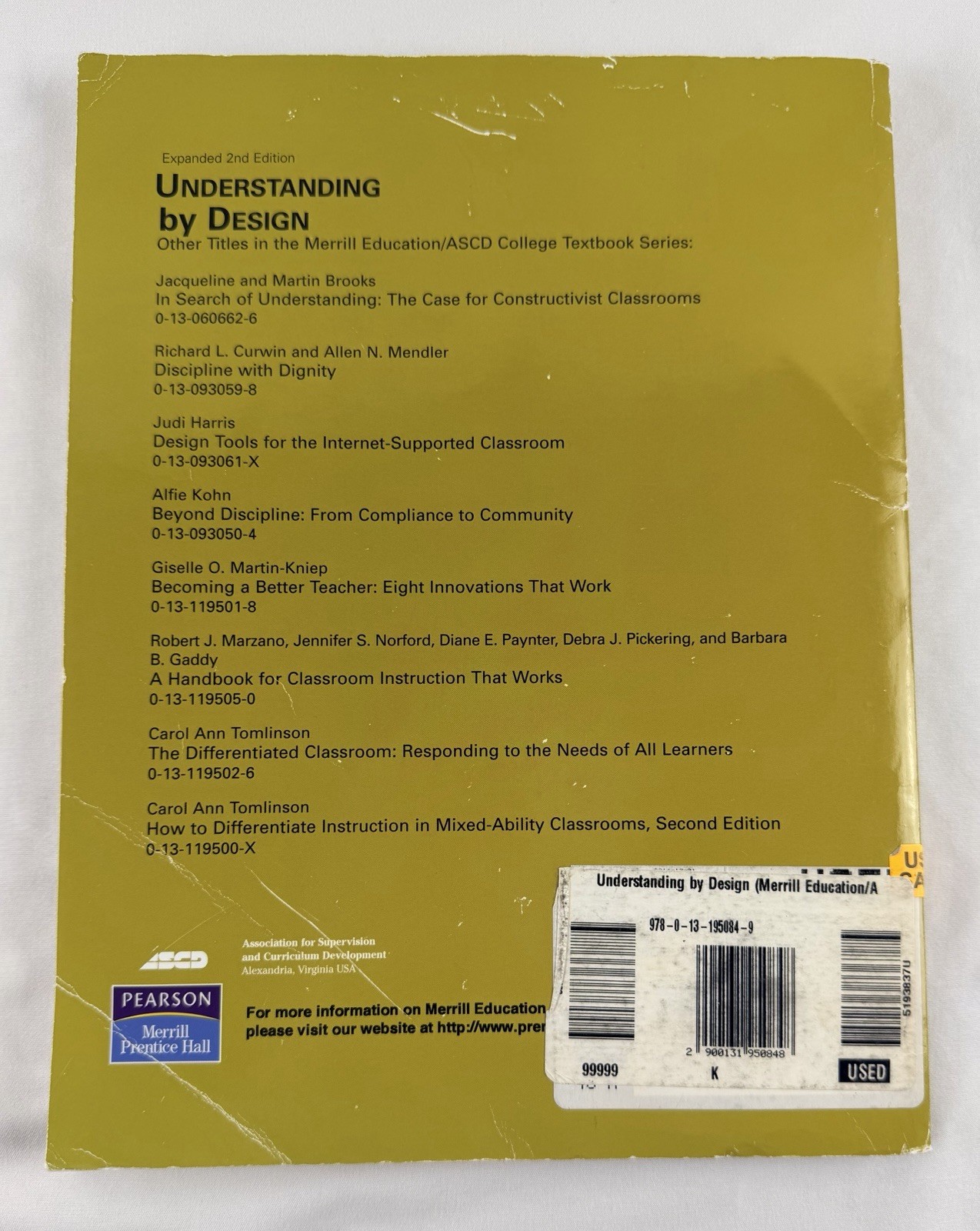 Understanding by Design Expanded 2nd Ed Wiggins McTighe ASCD 2005 PB