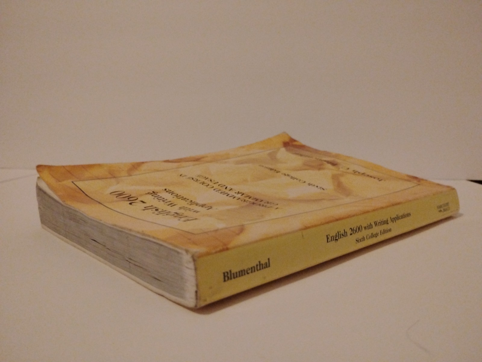 English 2600 With Writing Applications Joseph C Blumenthal 6th College Edition