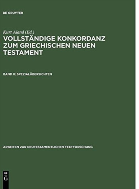 Aland – Spezialbersichten – New hardback or cased book – X555z