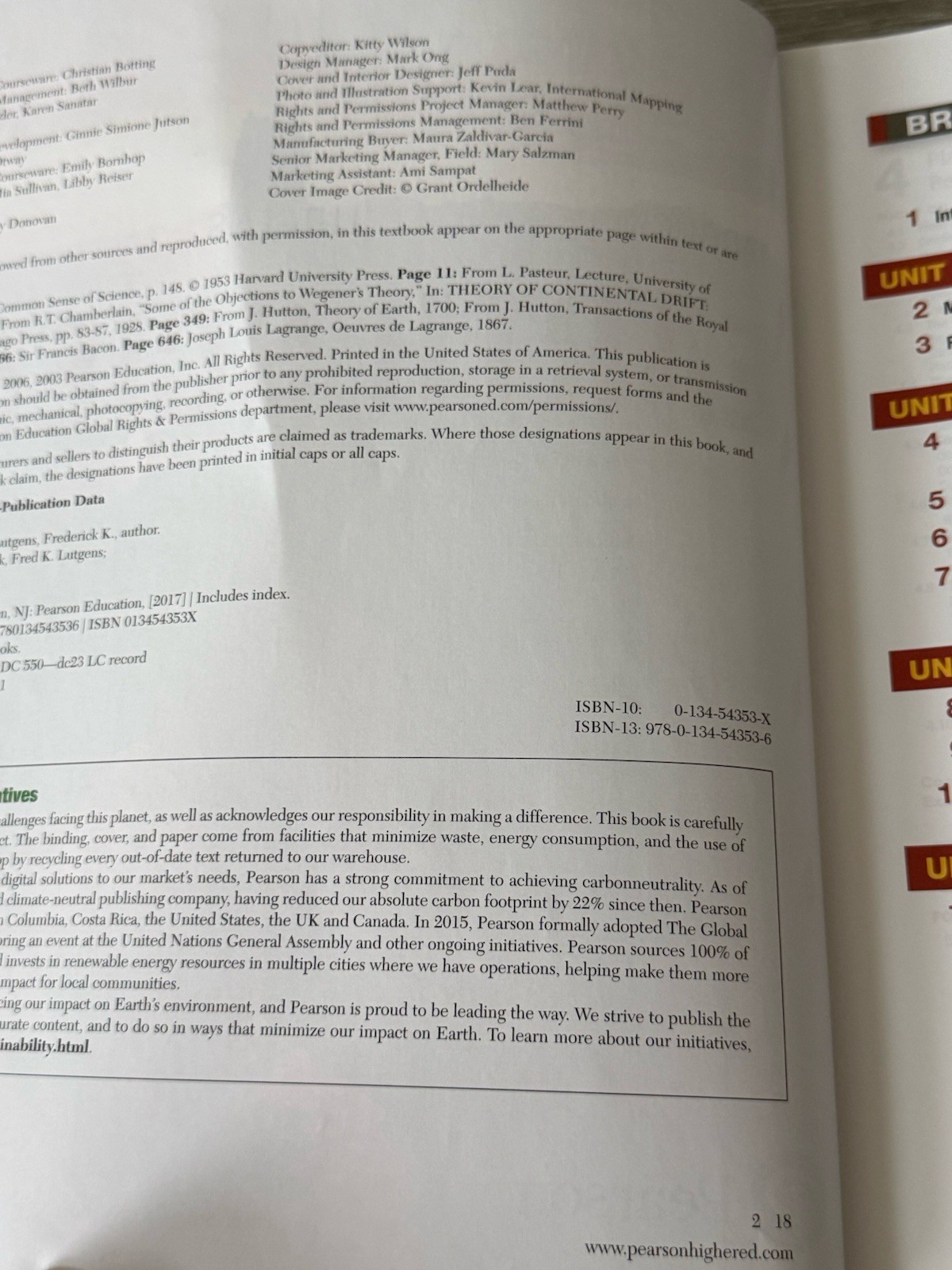 🌎 Earth Science – Fifteenth Edition 15th by Tarbuck Edward; Lutgens Frederick