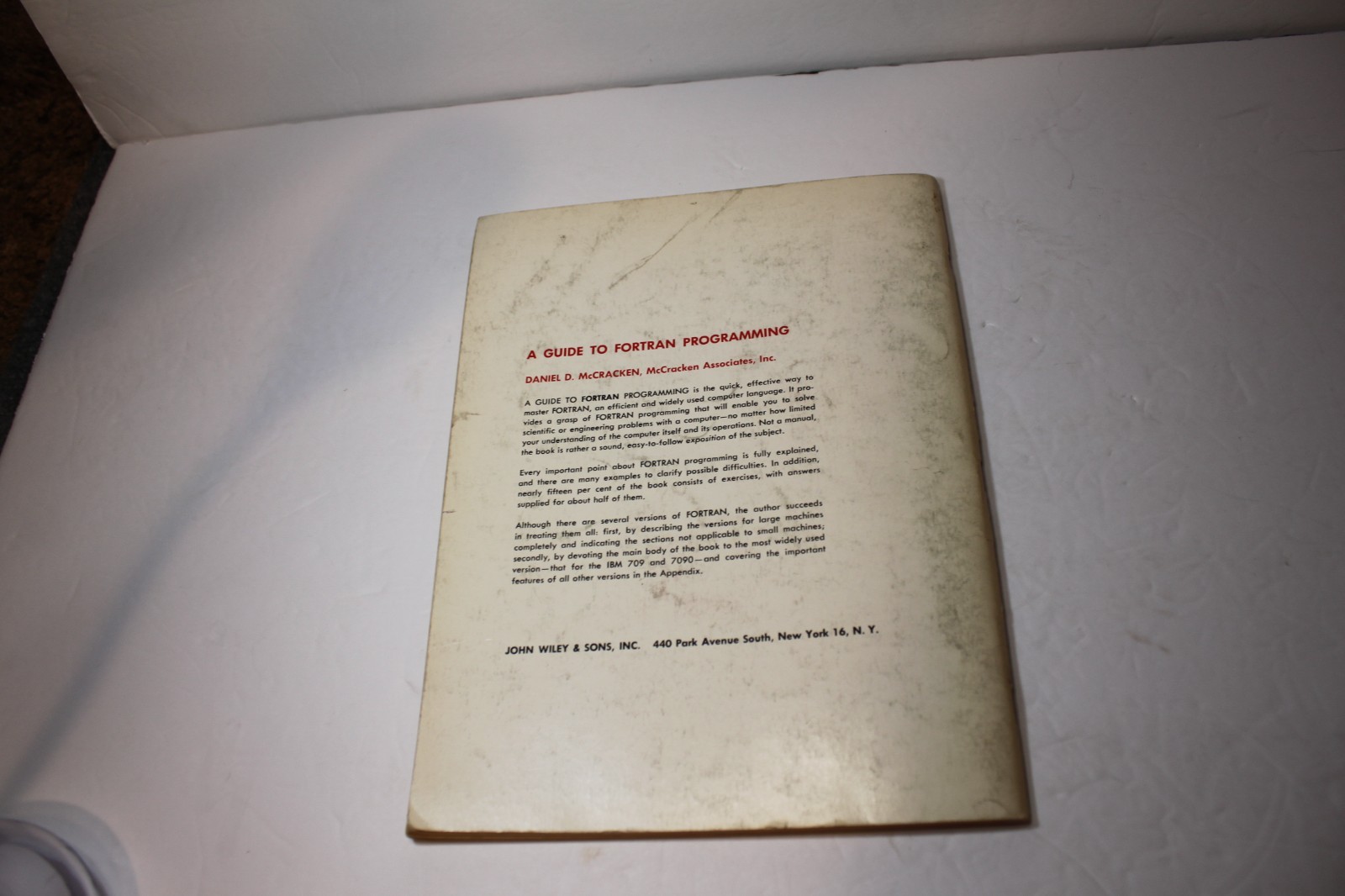 A Guide to Fortran Programming Daniel D. McCracken 1961 John Wiley &Sons