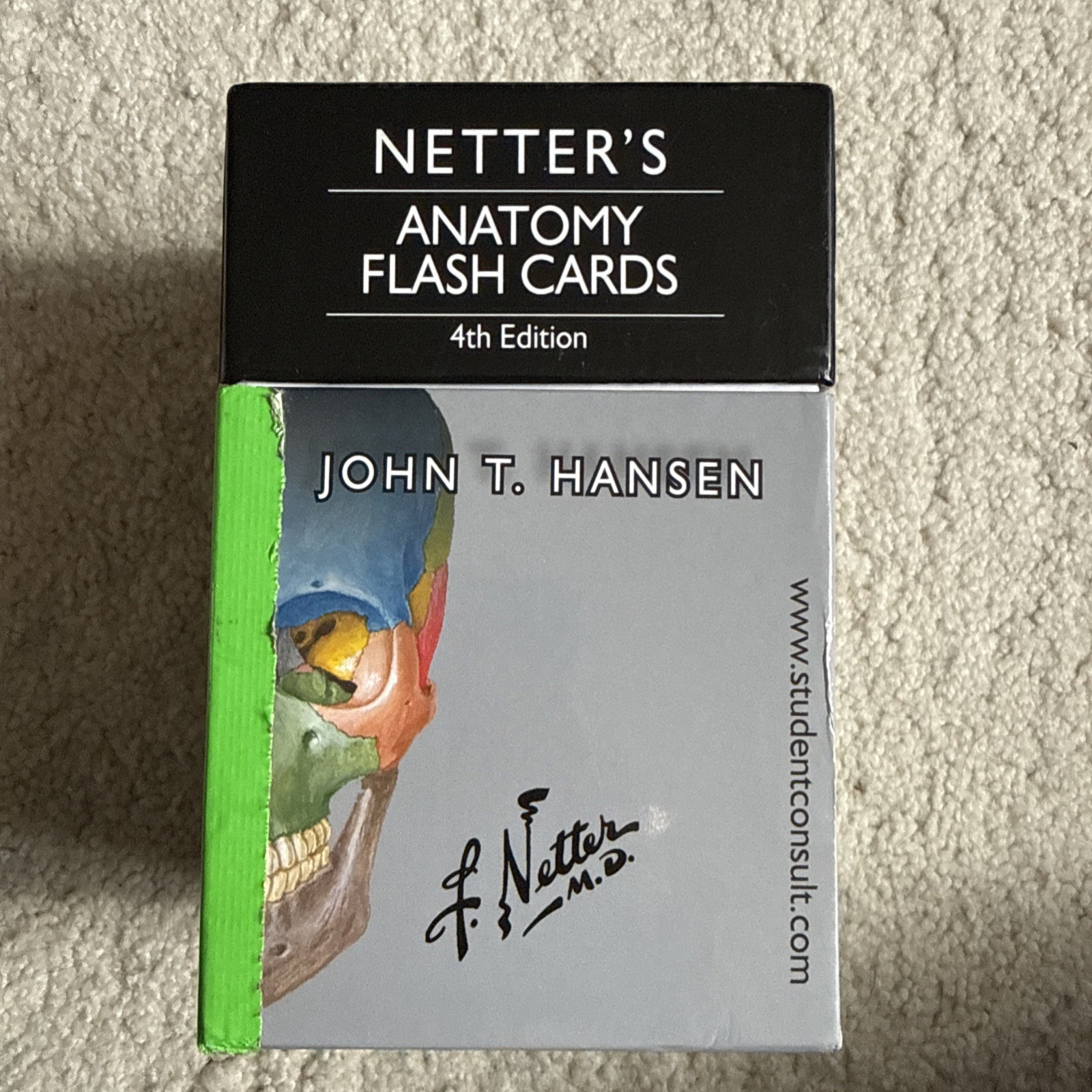 Netter Basic Science Ser.: Netter’s Anatomy Flash Cards, 4th Edition. Used
