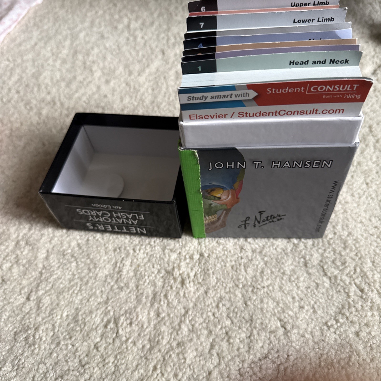 Netter Basic Science Ser.: Netter’s Anatomy Flash Cards, 4th Edition. Used