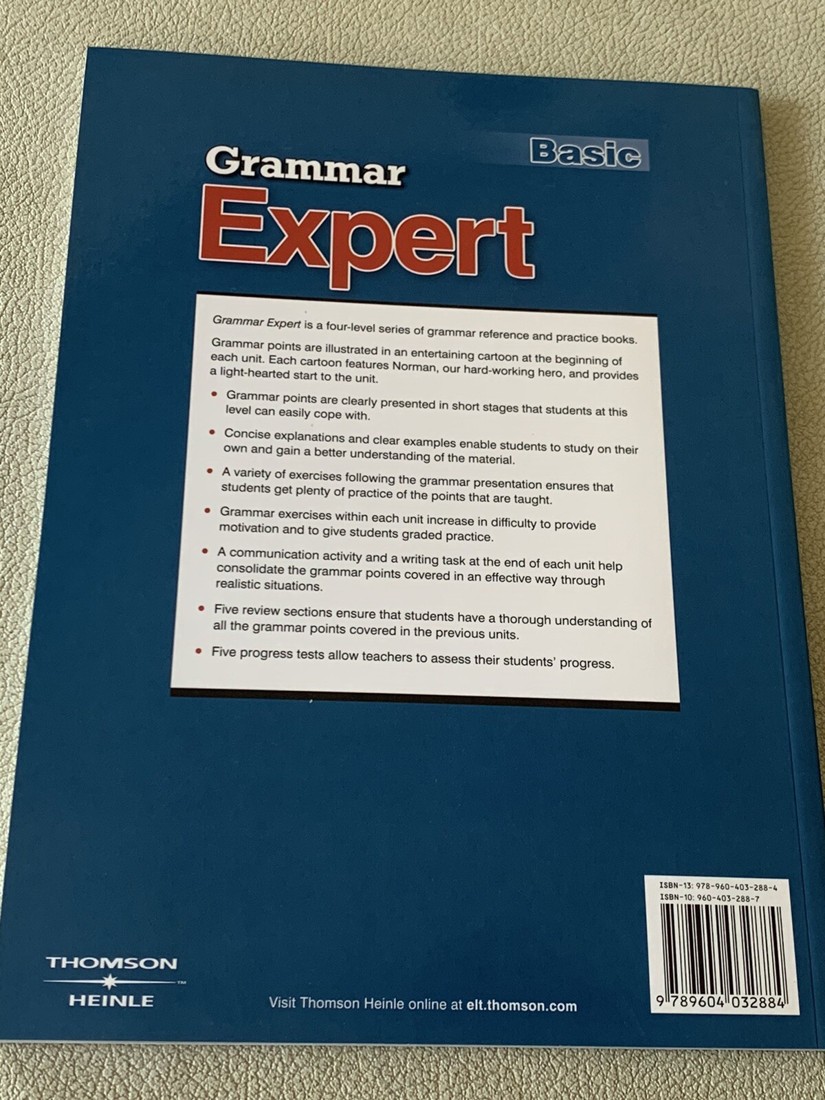 GRAMMAR EXPERT BASIC ESL Beginning Grammar Learning Heinle Like New Condition