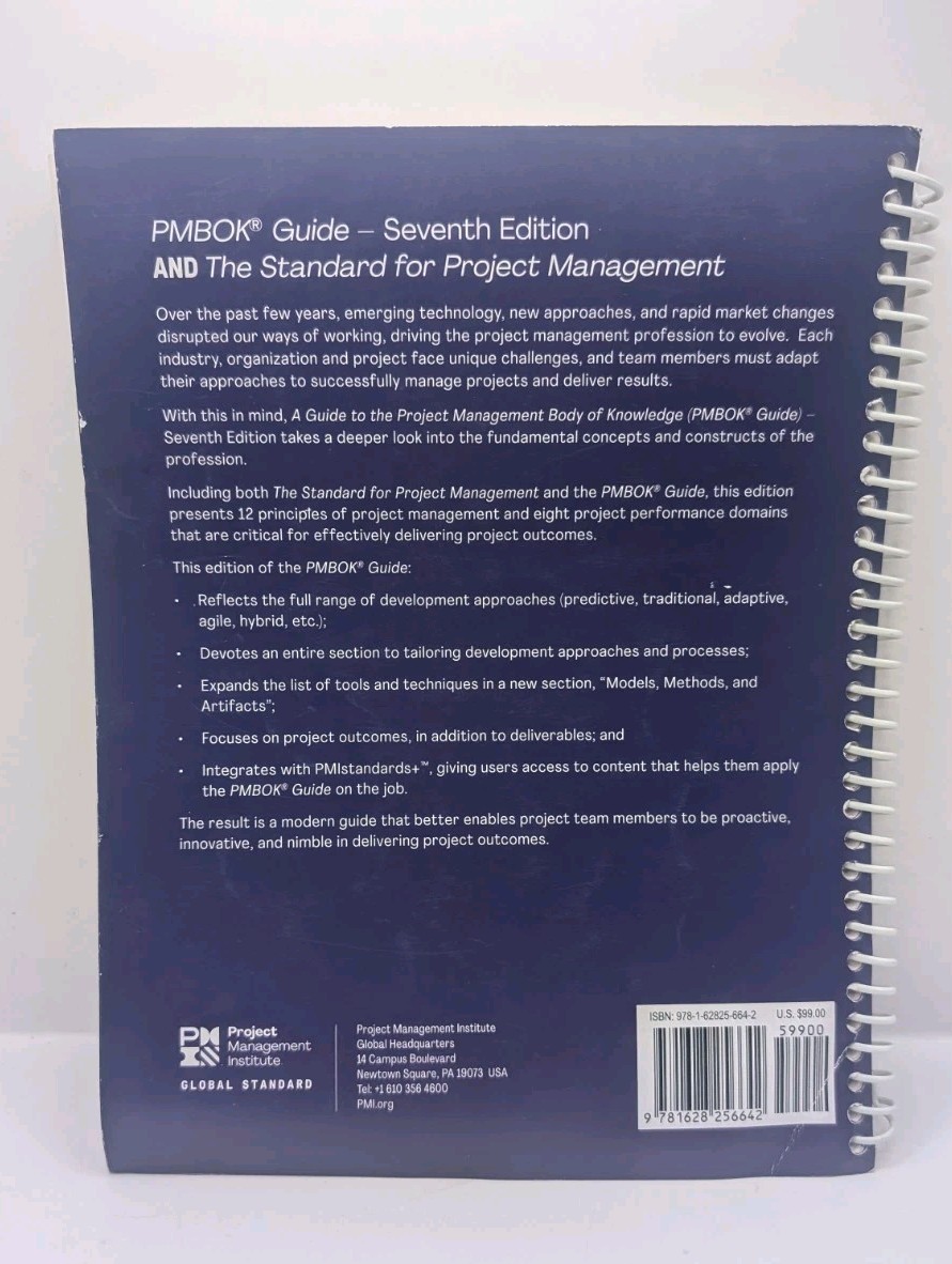 Pmbok® Guide Ser: Guide to the Project Management Body of Knowledge Spiral Bound