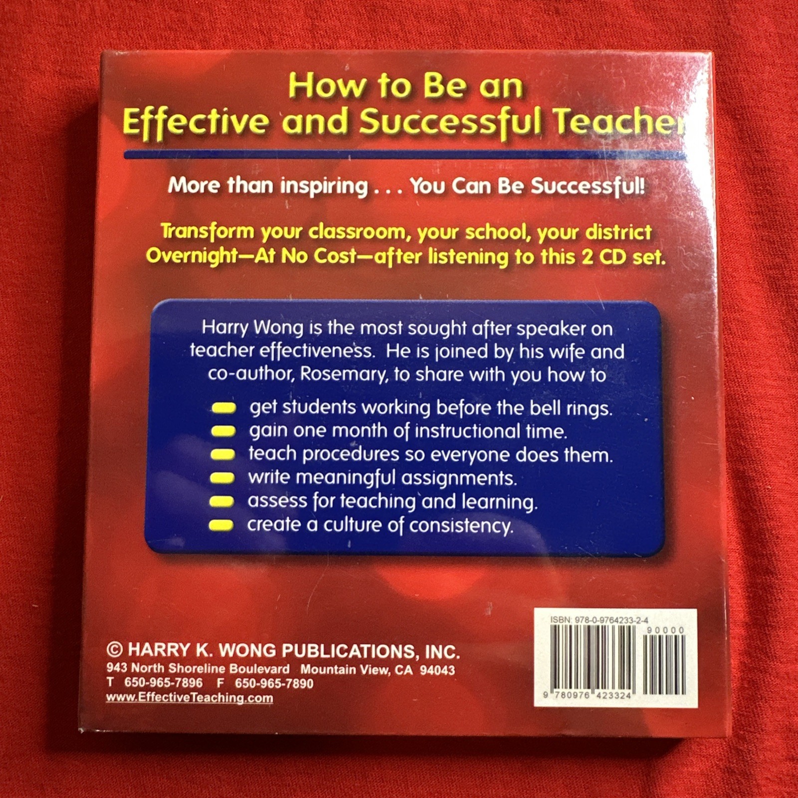 How to Be an Effective and Successful Teacher by Rosemary T. Wong and Harry…