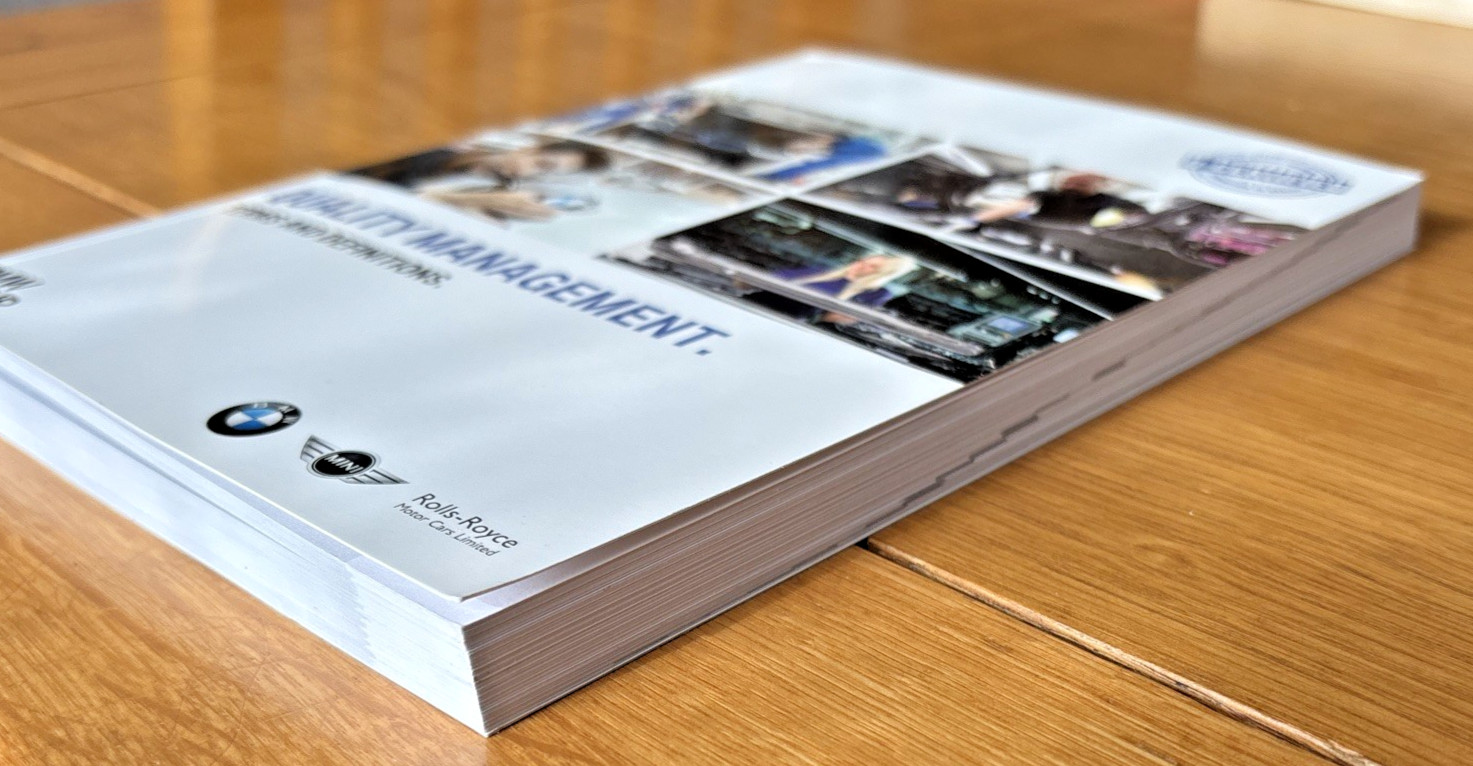 BMW Group Quality – Terms / Definitions – MINI Rolls Royce, 170 pages TUV SUD