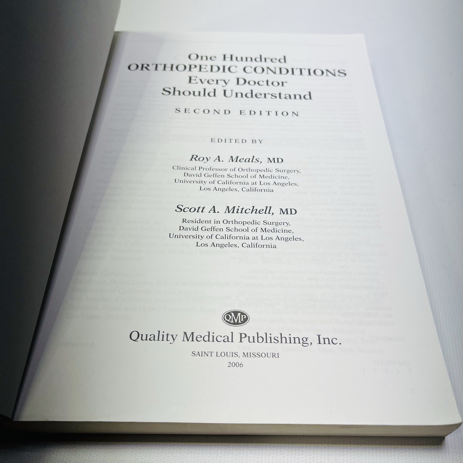 One Hundred Orthopedic Conditions Every Doctor Should Understand, Second Edition