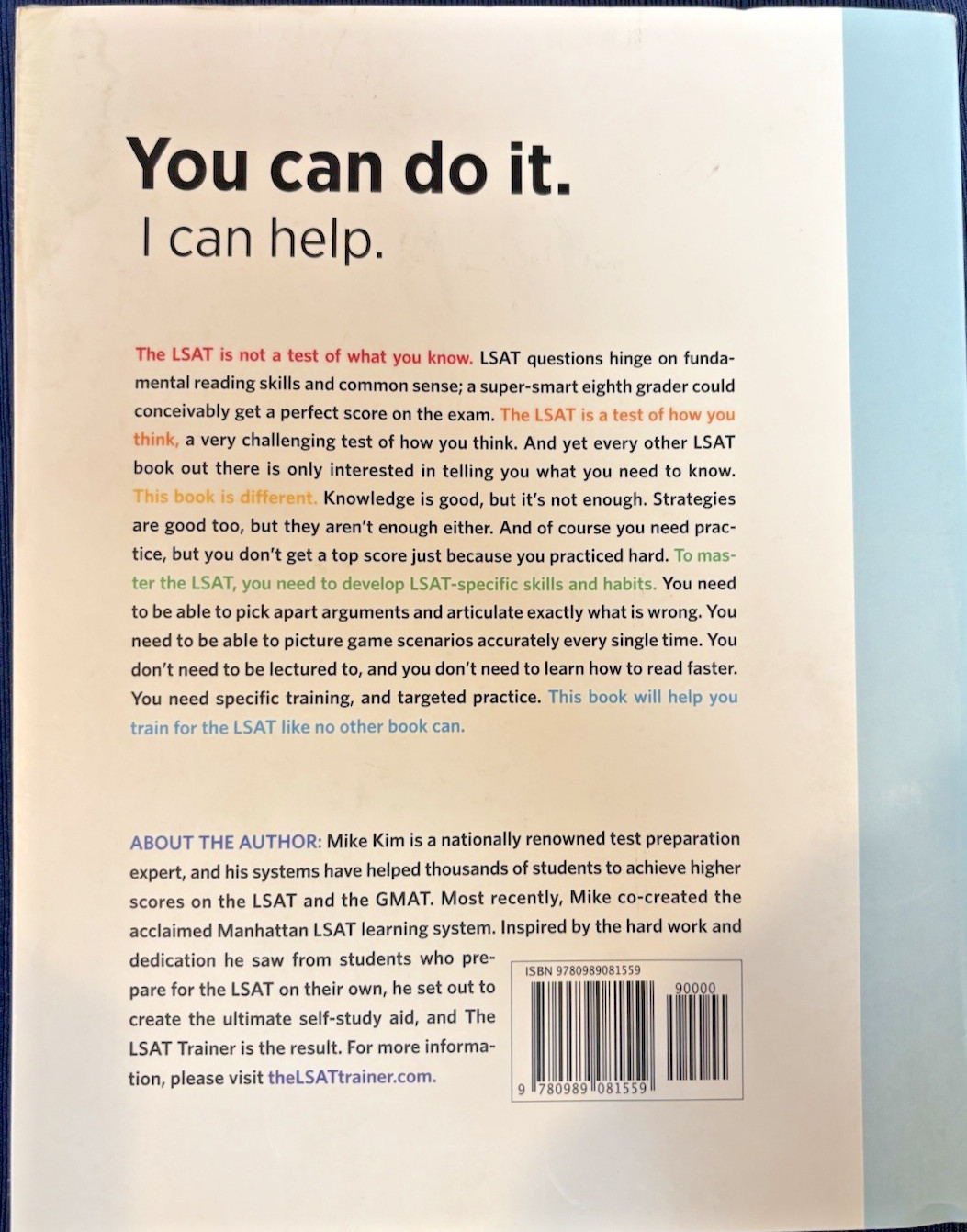 The LSAT Trainer Mike Kim 3rd Edition Self-Study Guide – EUC