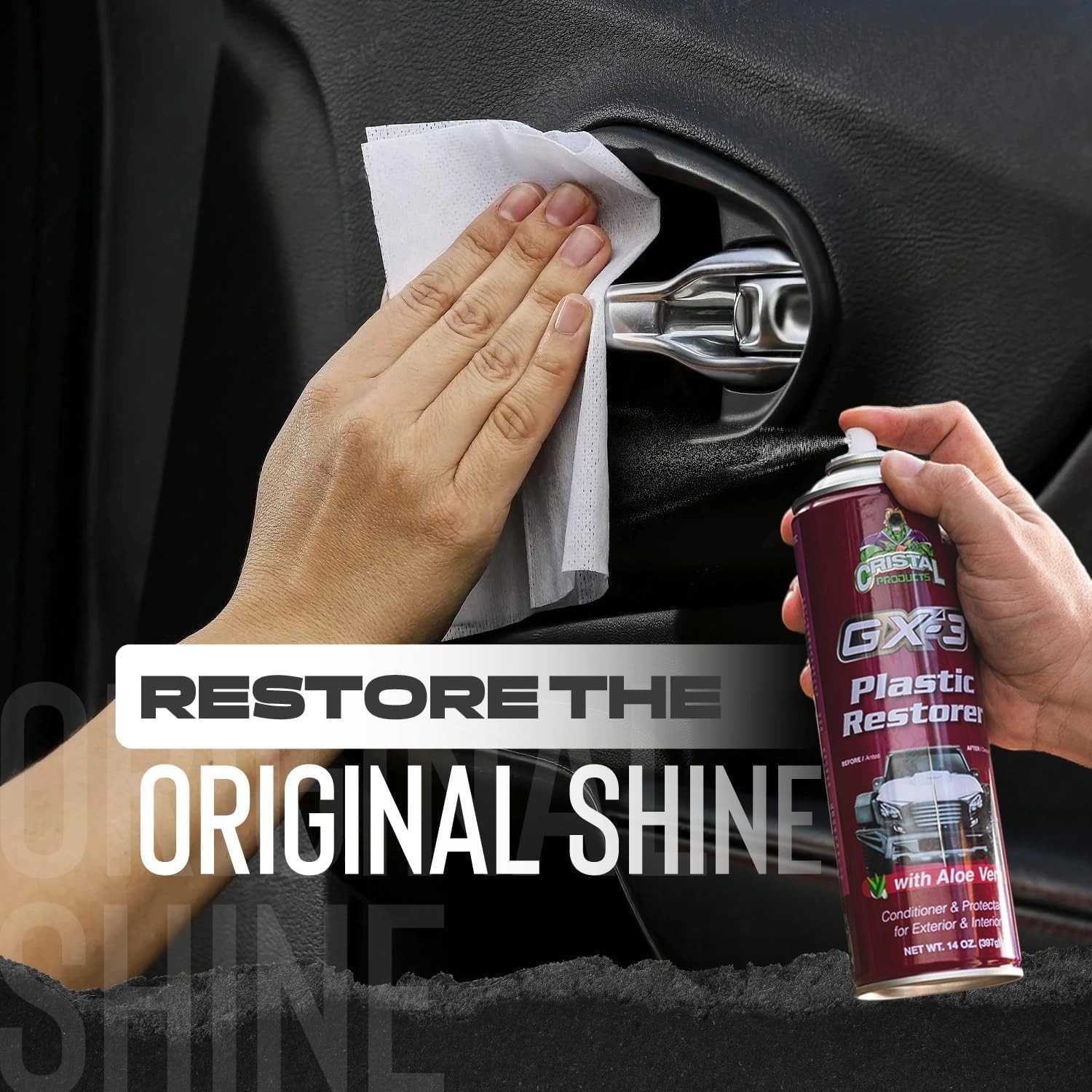 8oz GX-3 Plastic Restorer – Professional UV Protection for Automotive Surfaces