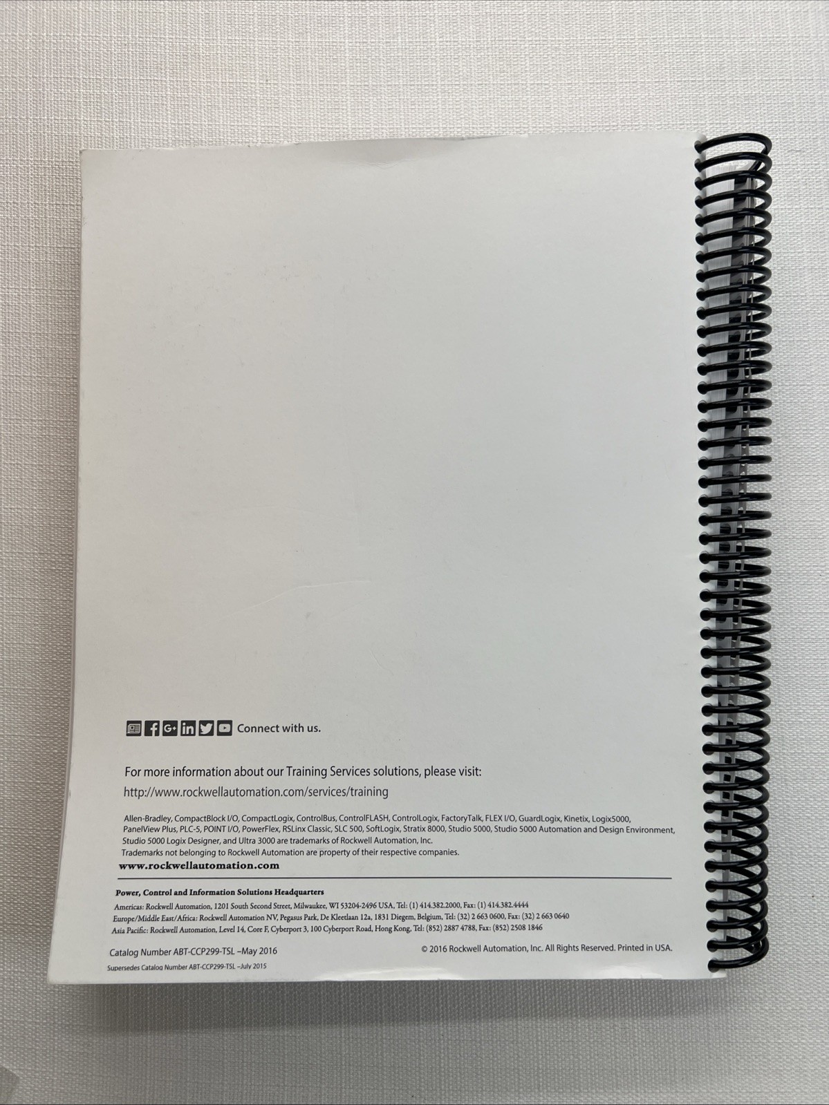Studio 5000 Logix Designer Level 1: ControlLogic Fundamentals, Lessons Book 2016