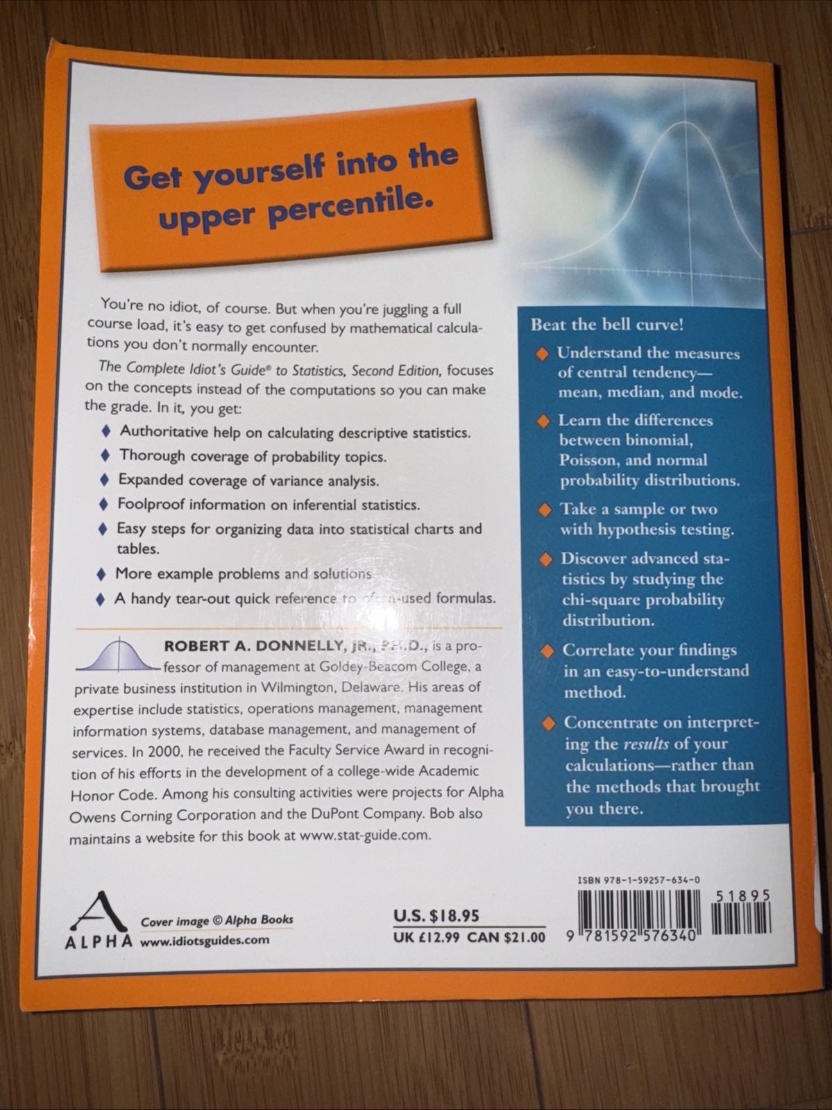 The Complete Idiot’s Guide to Statistics 2nd Edition Paperback