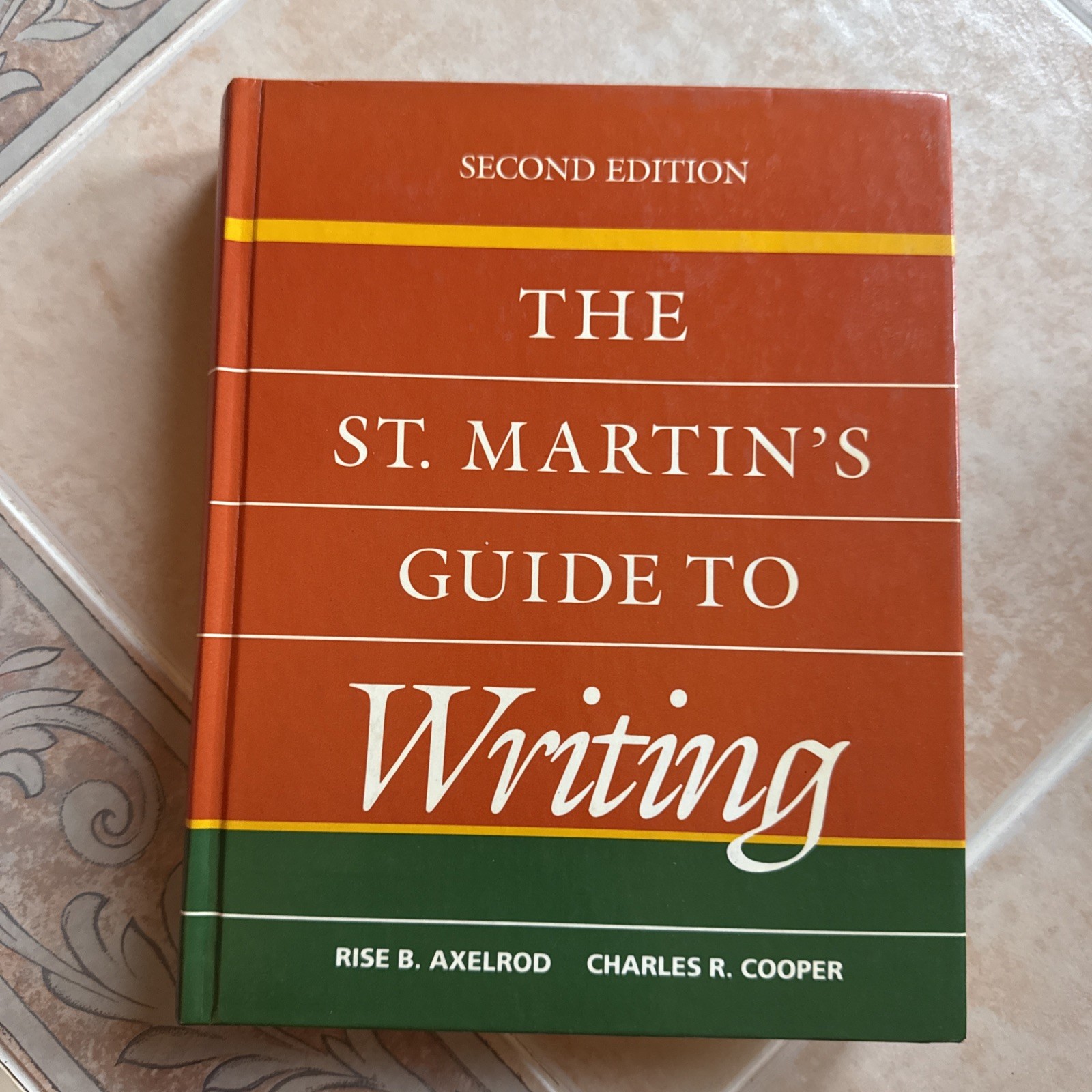 The St. Martin’s Guide to Writing by Charles R. Cooper and Rise B. Axelord…