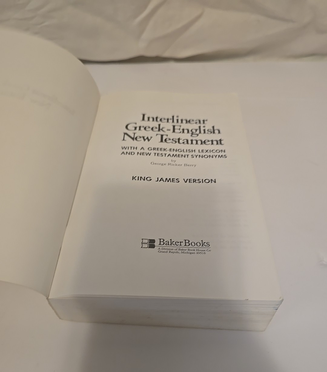 Interlinear Greek English New Testament by George Ricker Berry
