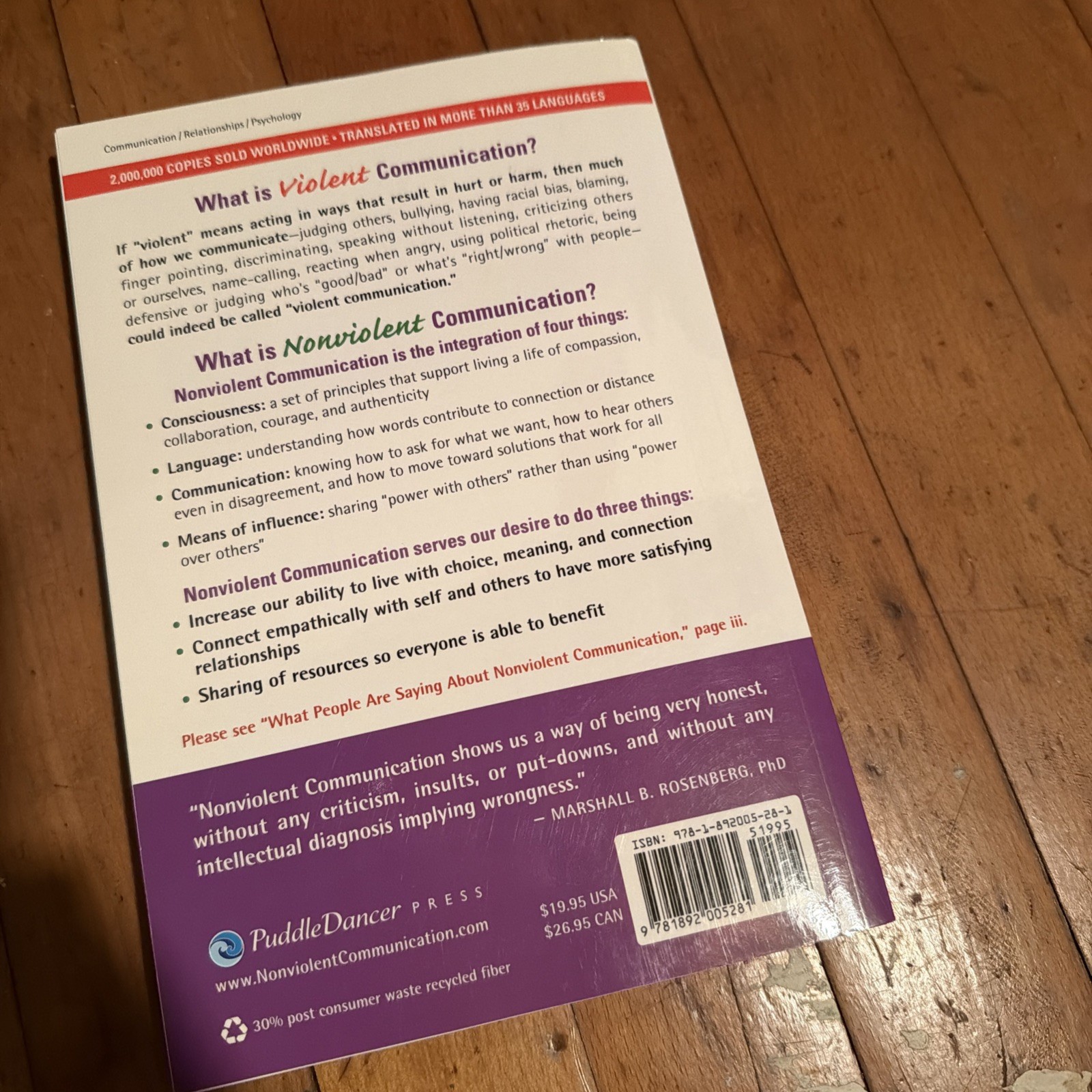 Nonviolent Communication Guides: Nonviolent Communication: a Language of Life
