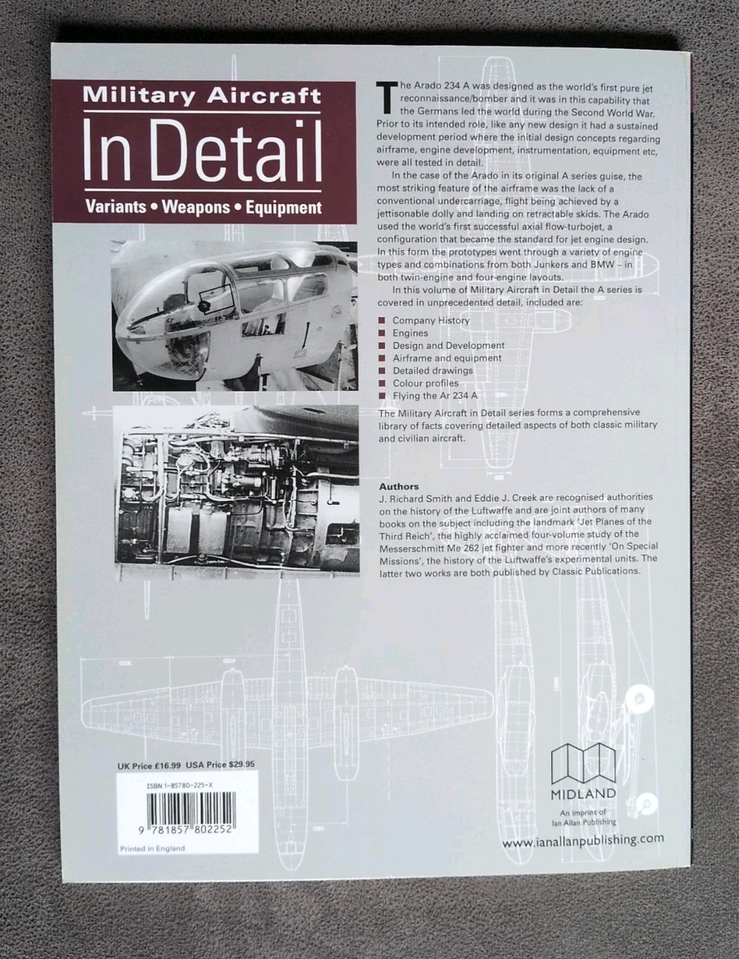 Military Aircraft In Detail Arado Ar 234 A Variants Weapons Equipment Book
