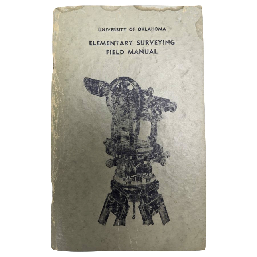 Elementary Surveying Field Manual Matlock Brookes Univ Oklahoma Text 1953 Book