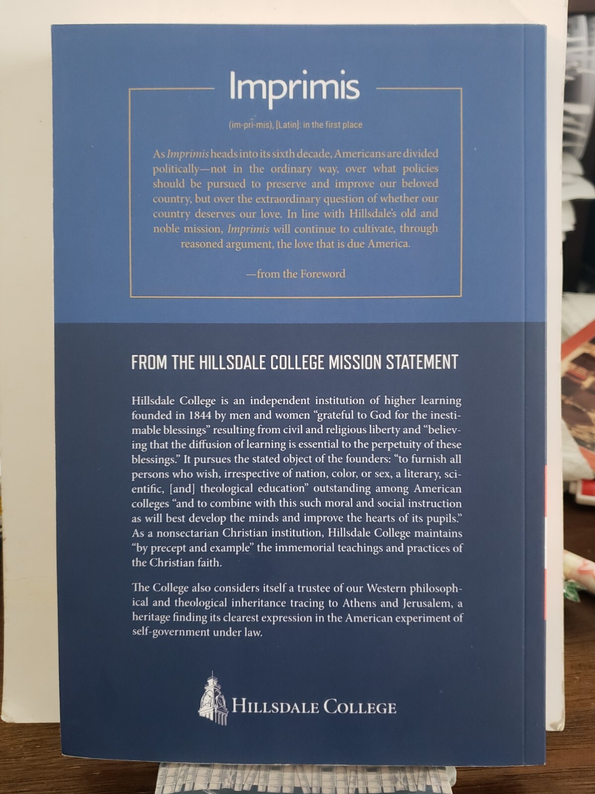 Imprimis 50th Anniversary Collection Edited by Douglas A. Jeffrey