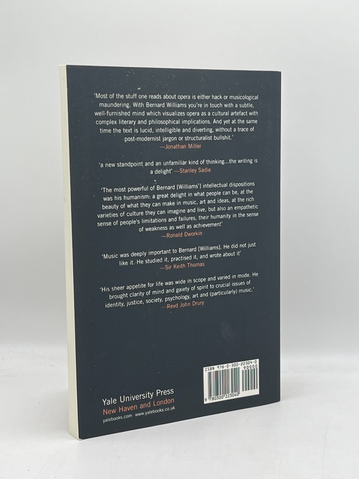 On Opera by Bernard Williams Paperback Yale University Press Philosophy