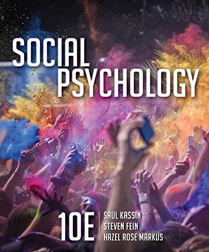 SOCIAL PSYCHOLOGY (MINDTAP FOR PSYCHOLOGY) By Saul Kassin & Steven Fein *VG+*