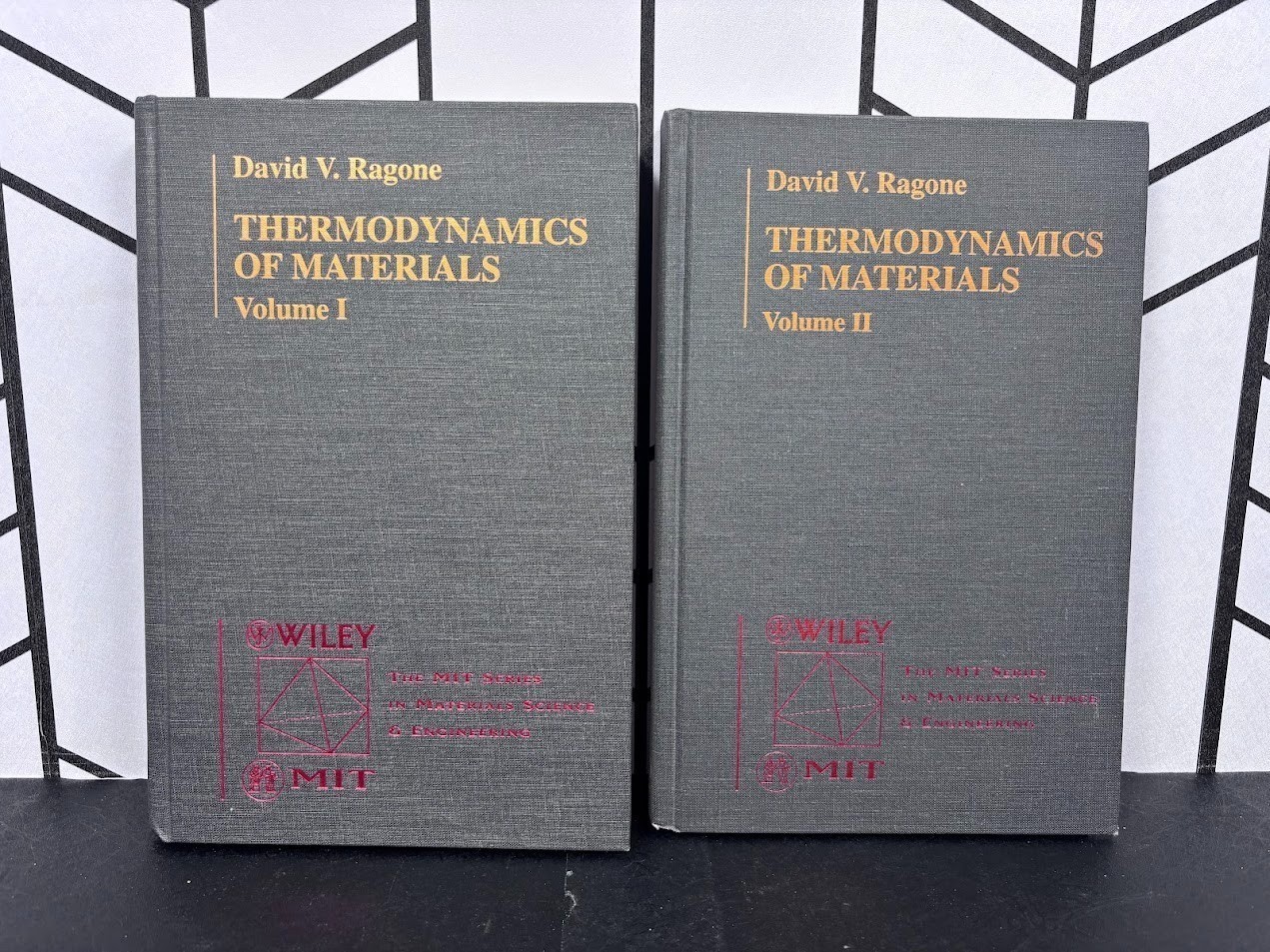 Ragone Thermodynamics of Materials Vol I & II Complete Set MIT Wiley 1995 HC VG+
