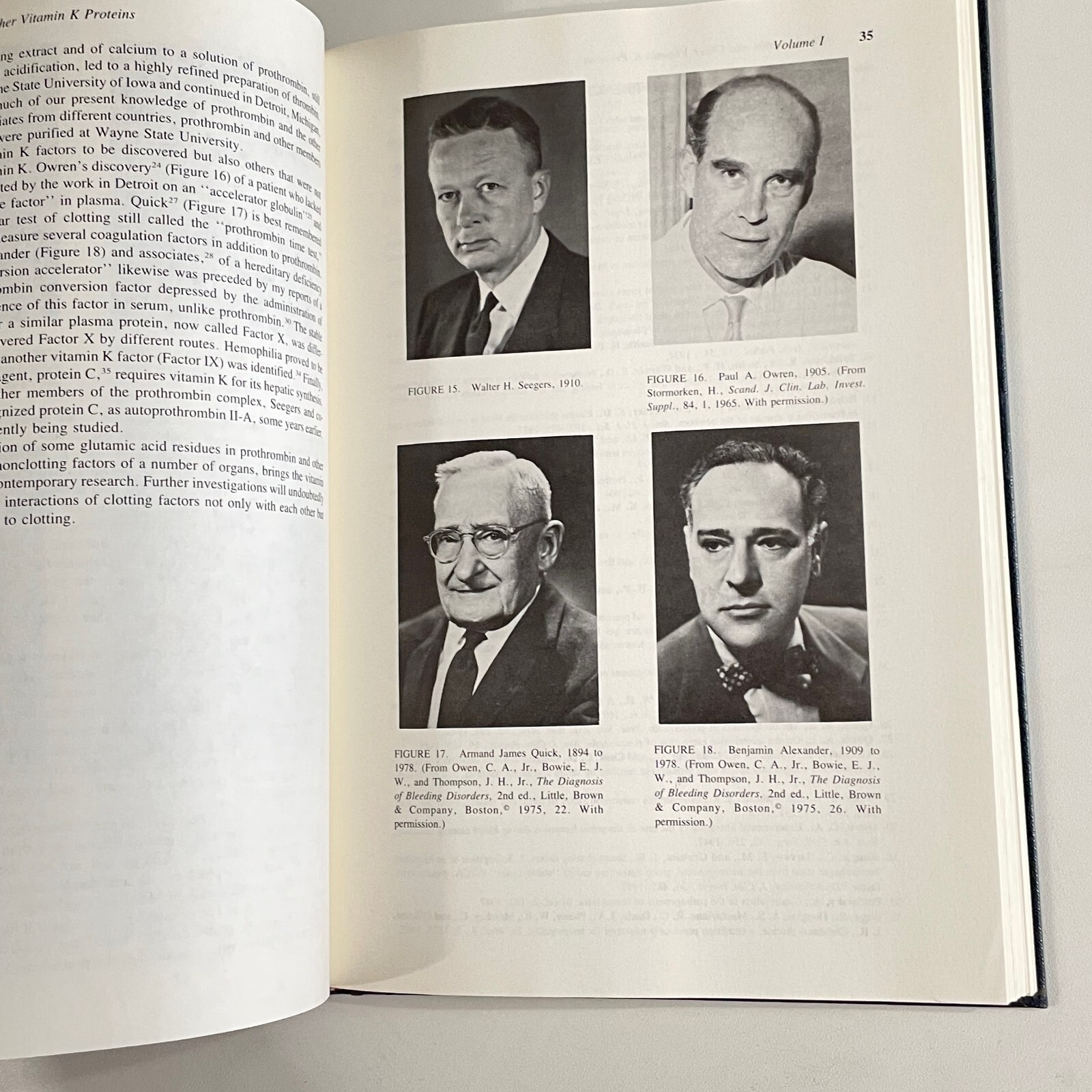 Prothrombin and Other Vitamin K Proteins ; Seegers and Walz ; HC 1986
